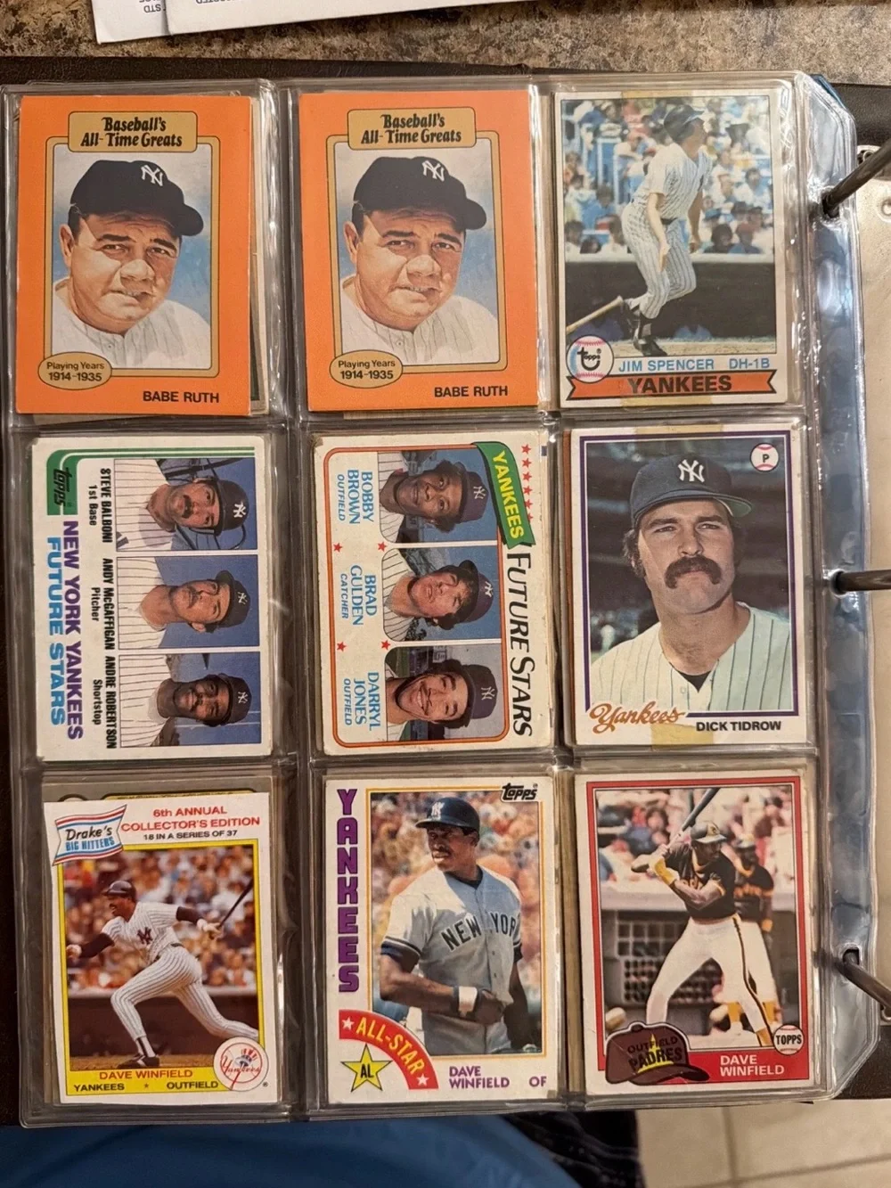 Vintage Baseball Card Binder Lot (ft. Yankees, Kirby Puckett and other HOF’ers)